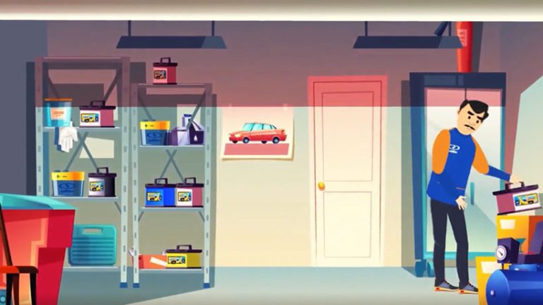 نمونه کار انیمیشن تبلیغاتی باتری صبا کارا