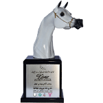 Statuette of the Arabian Horse Beauty Festival category B Icaho in Tehran - June 2016